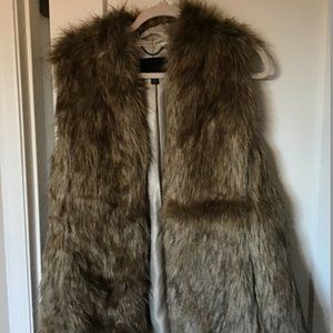 Banana Republic Fur Vest - Size Medium
